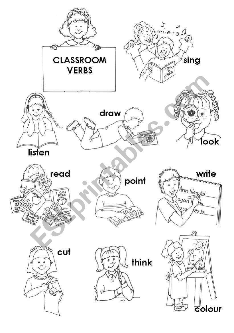 classroom actions worksheet