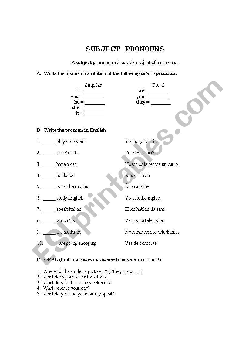 subject-pronouns-worksheet-1-spanish-answers-promotiontablecovers