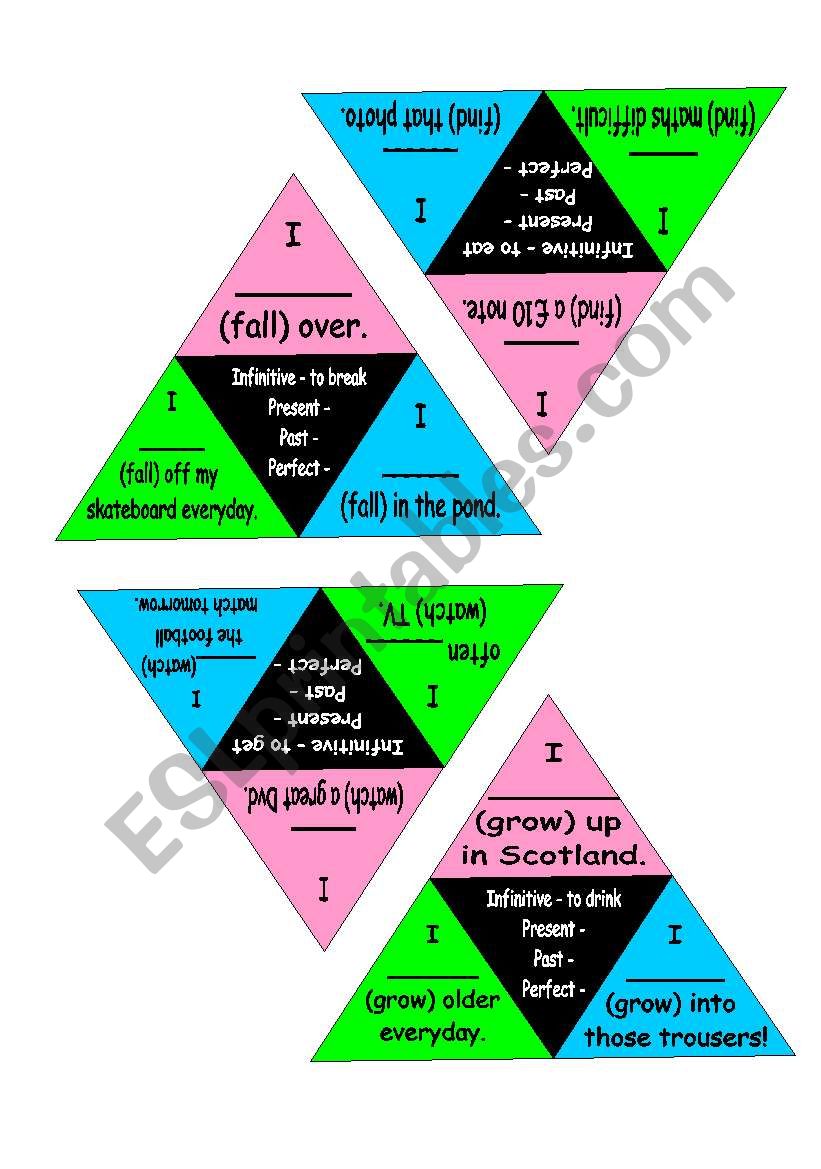 The Three Simple Tenses Board Game PART 4 of 4