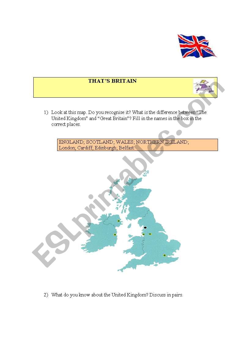 Thats Britain worksheet