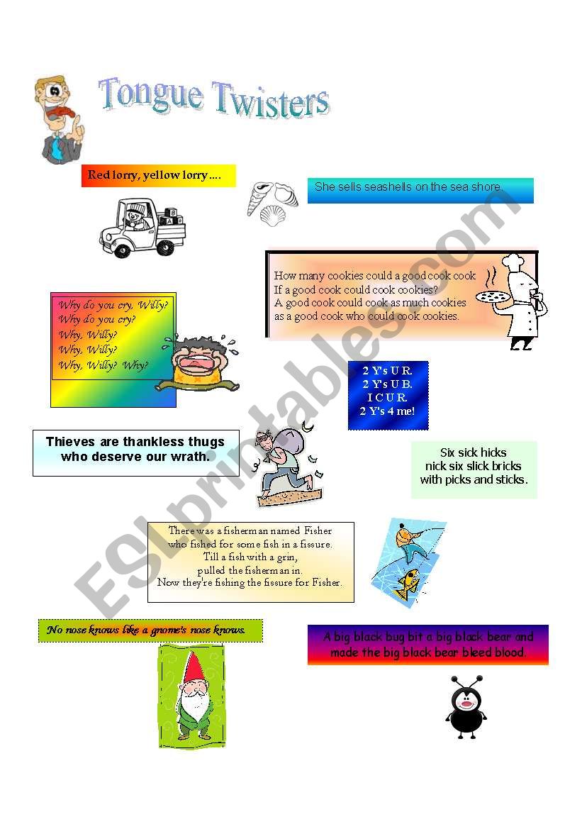 Tongue Twisters worksheet