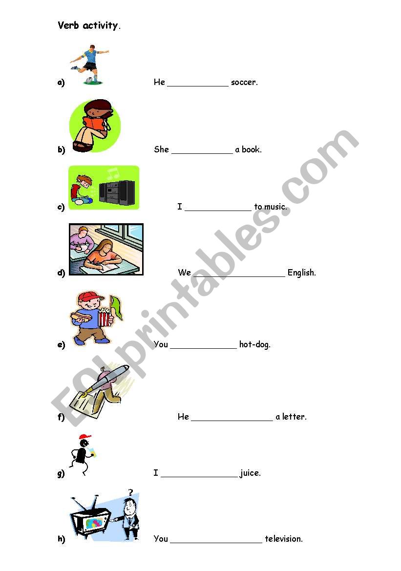Simple present worksheet