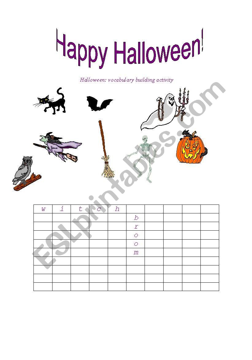 Happy Halloween! worksheet