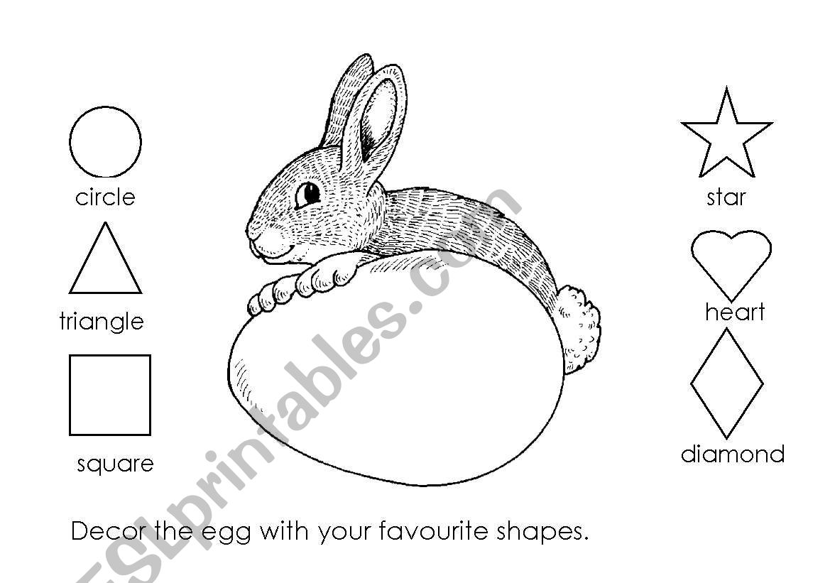 easter egg worksheet