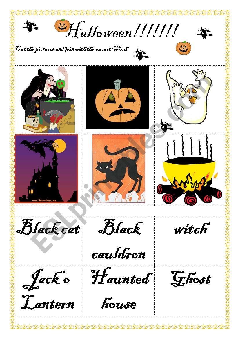 Halloween worksheet worksheet