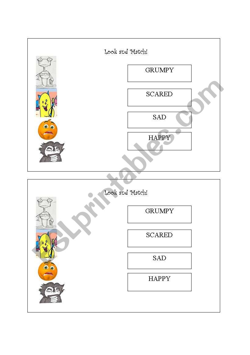 Feelings worksheet