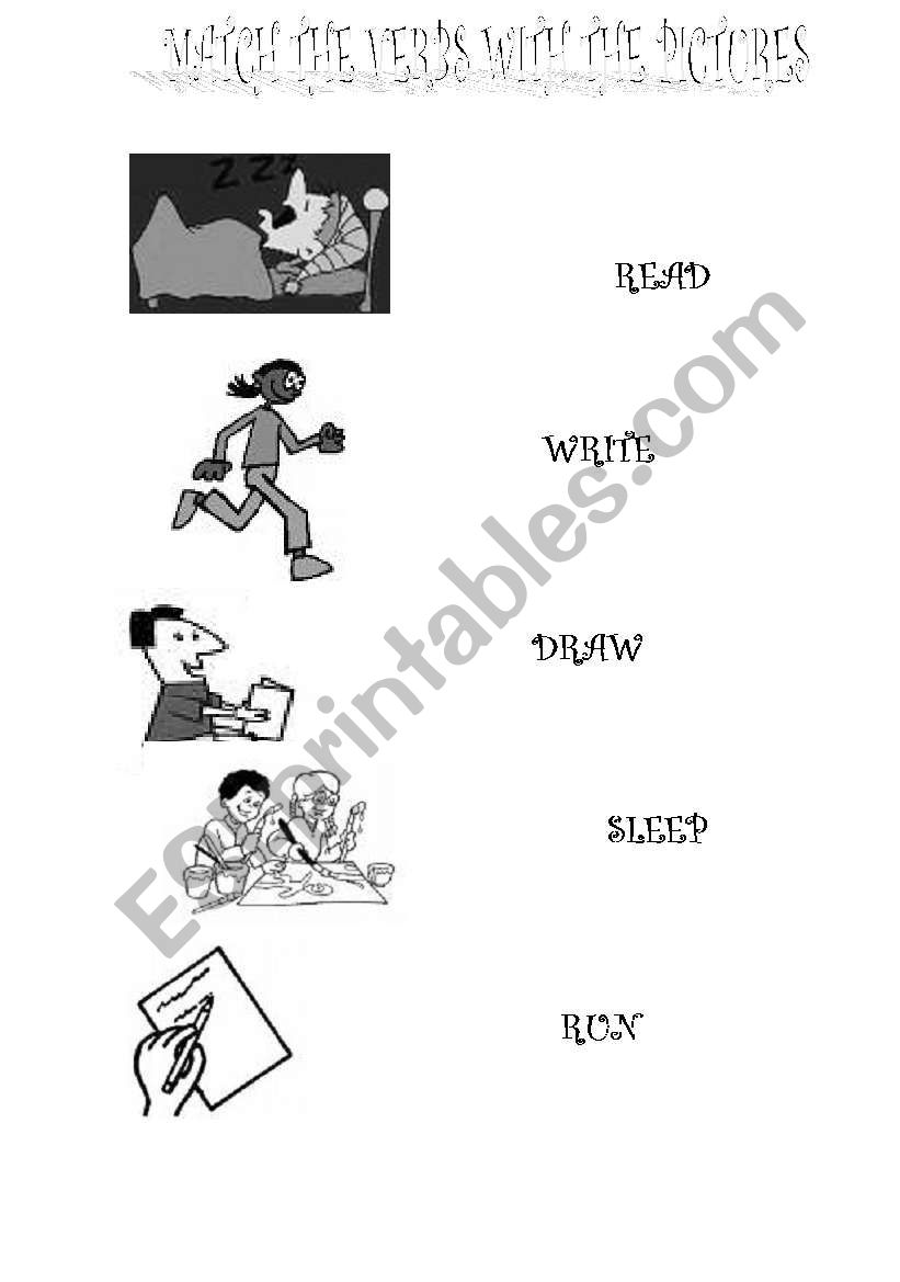 VERBS  worksheet