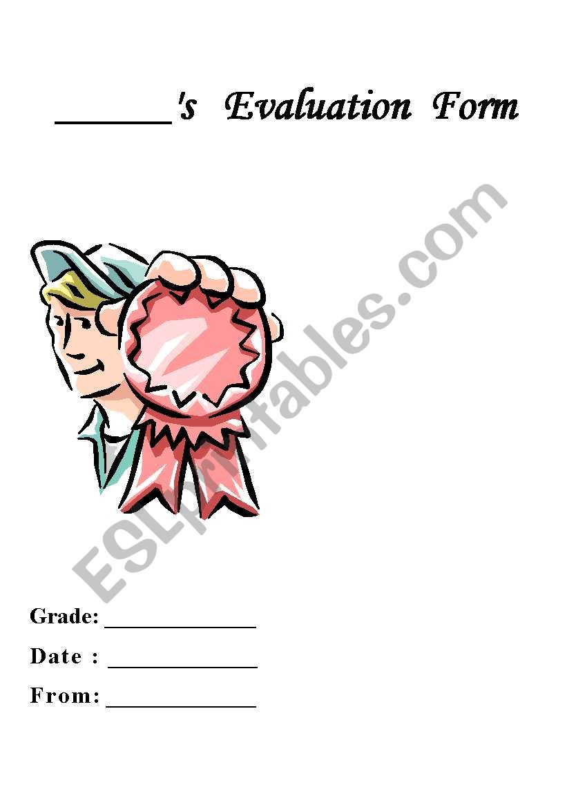 StudentÂ´s Evaluation form worksheet
