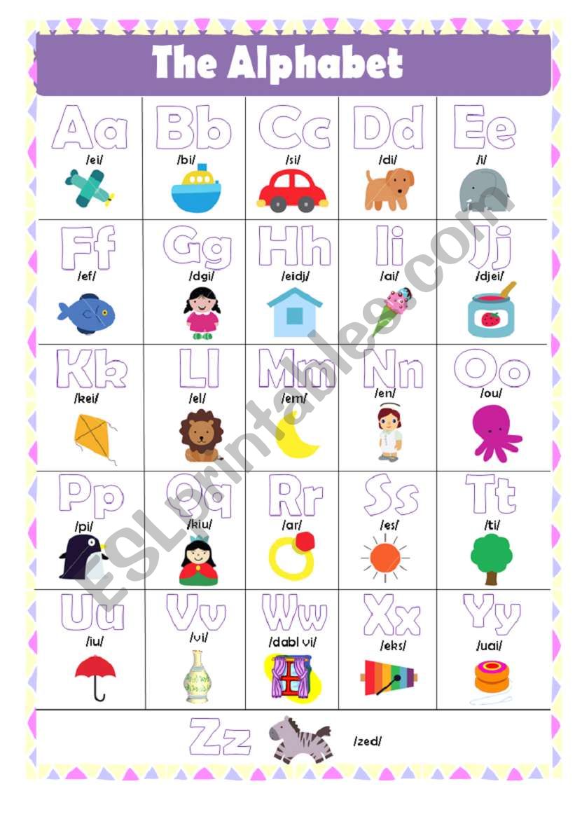 the alphabet worksheet