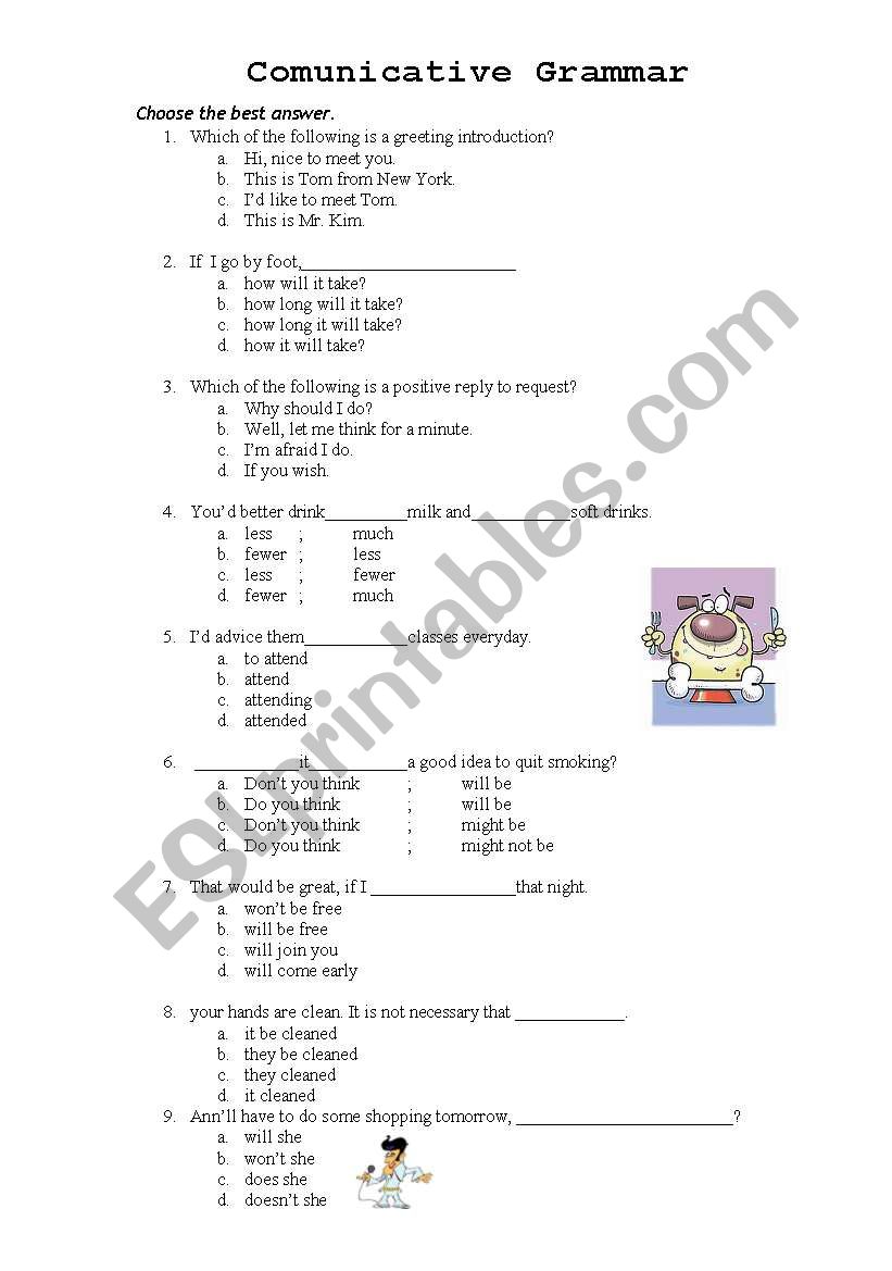 english-worksheets-communicative-grammar