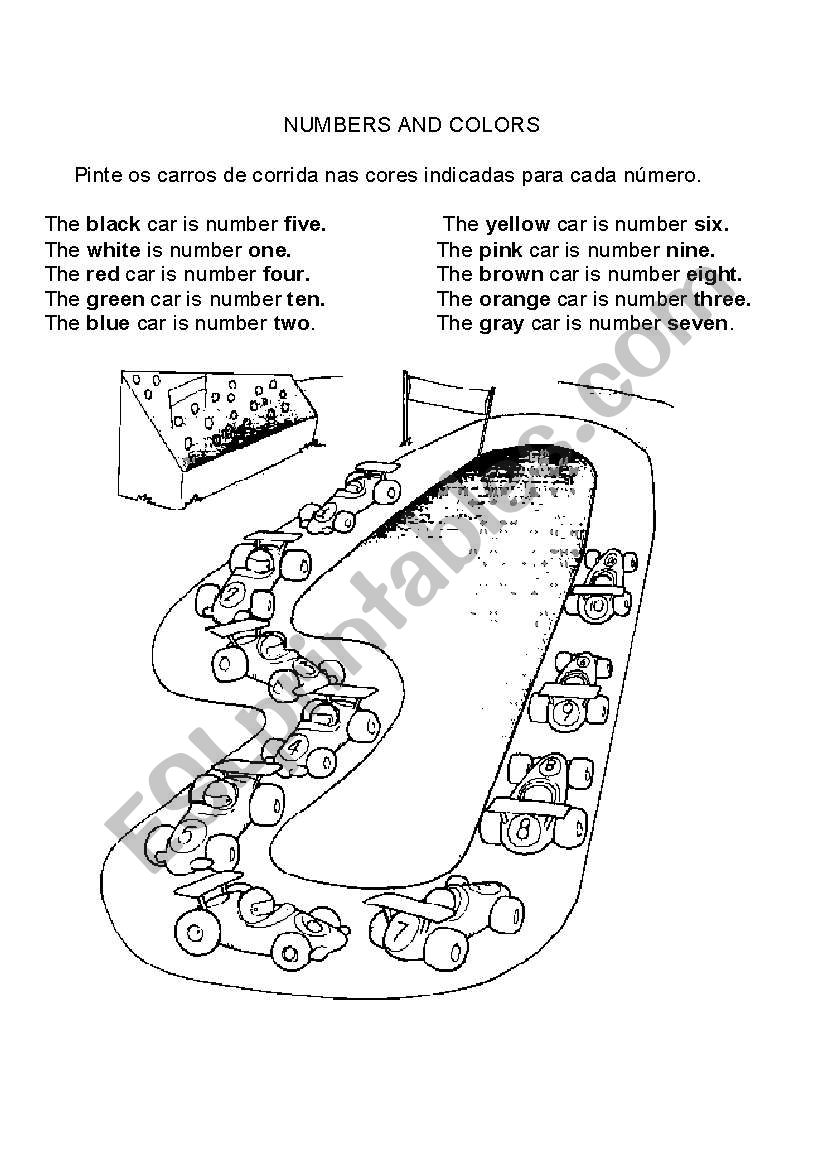 numbers worksheet