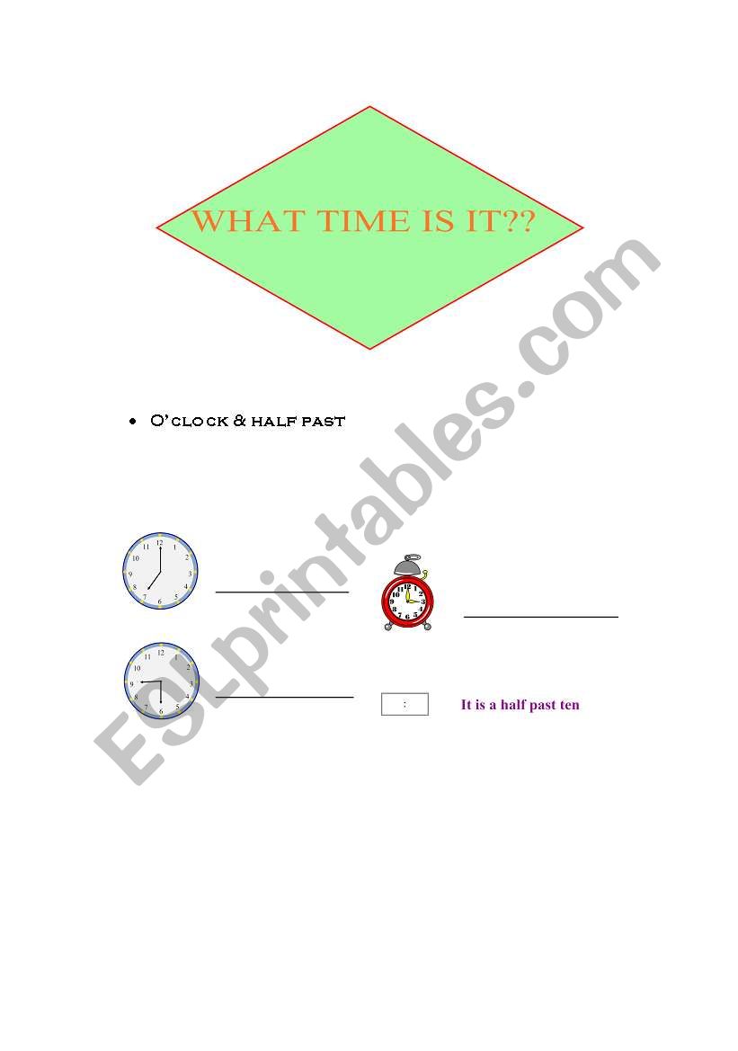 Time worksheet