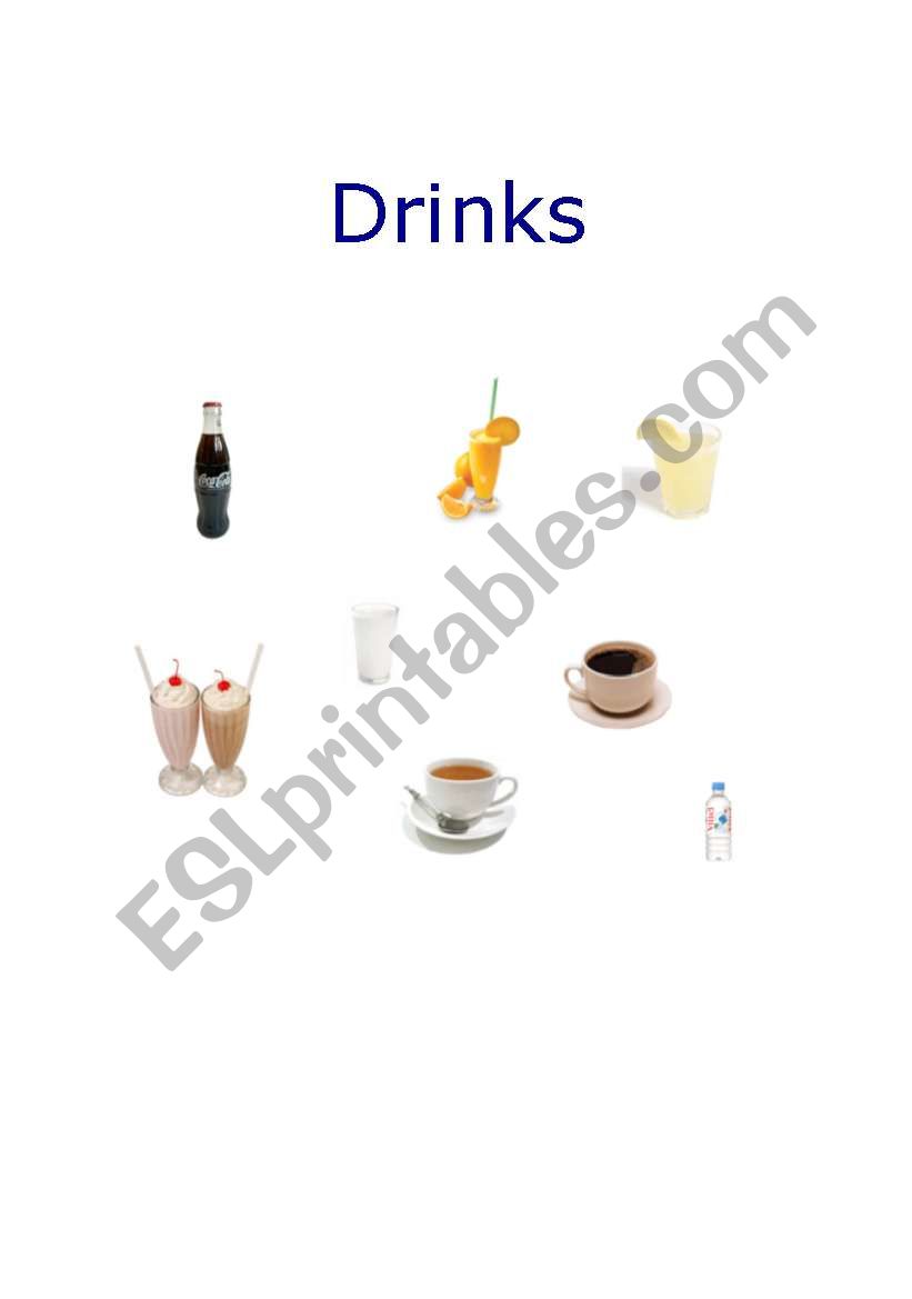 Drinks worksheet