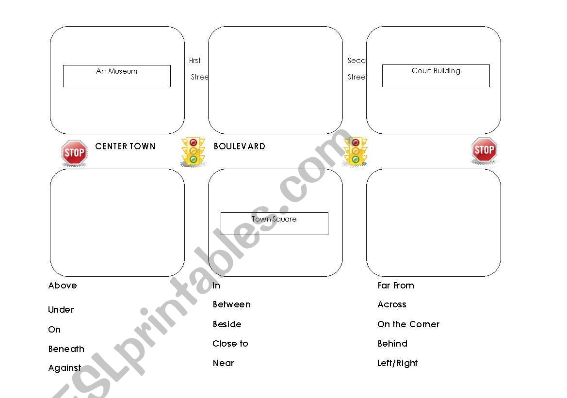 Map Game worksheet