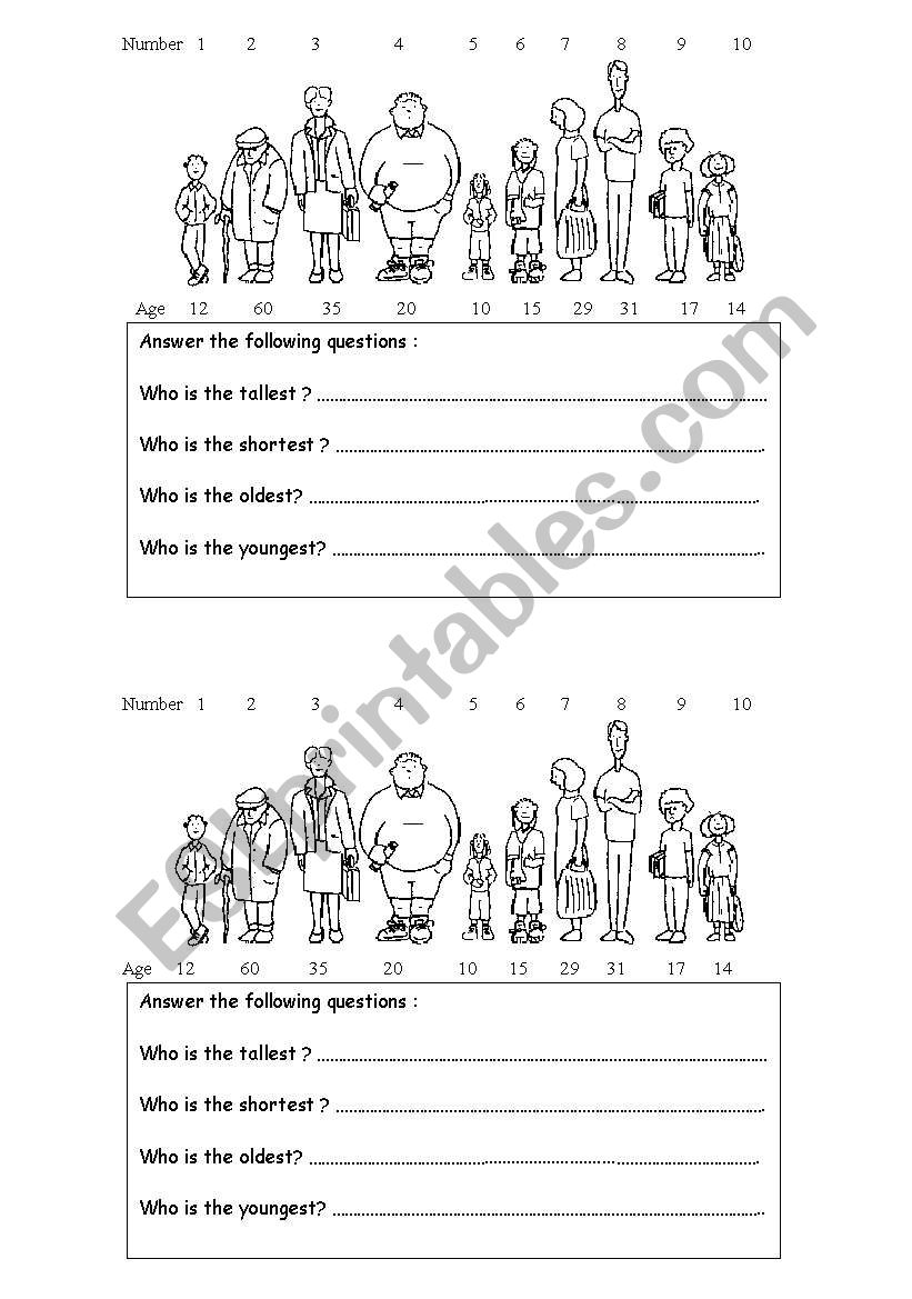 superlative worksheet