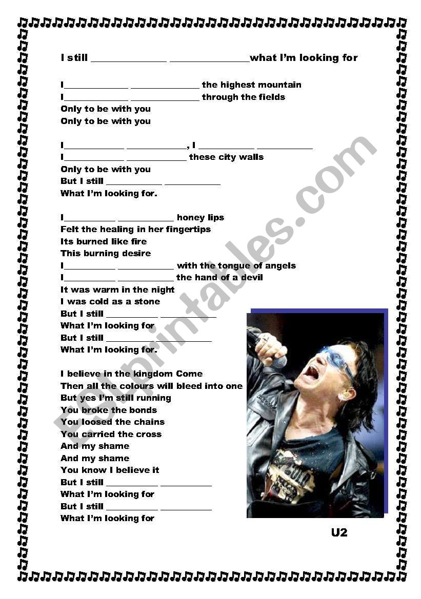 I still havenīt found... worksheet I still havenīt found... worksheet