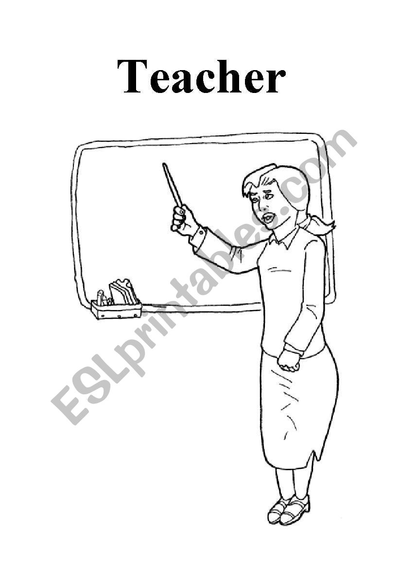 School objects: teacher worksheet