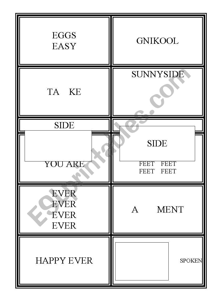 DINGBATS ~ Catchphrase ~ Common Sayings