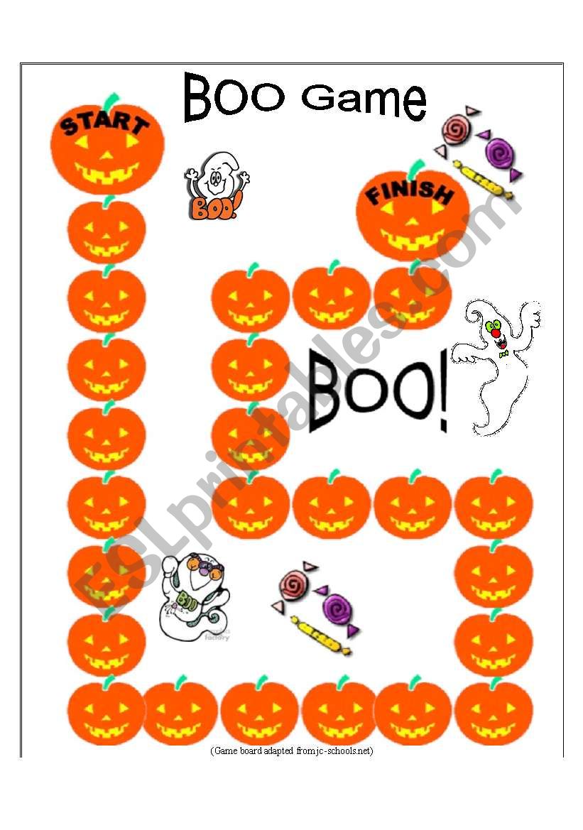 Boo Game (1/3) - 21.10.2008 worksheet