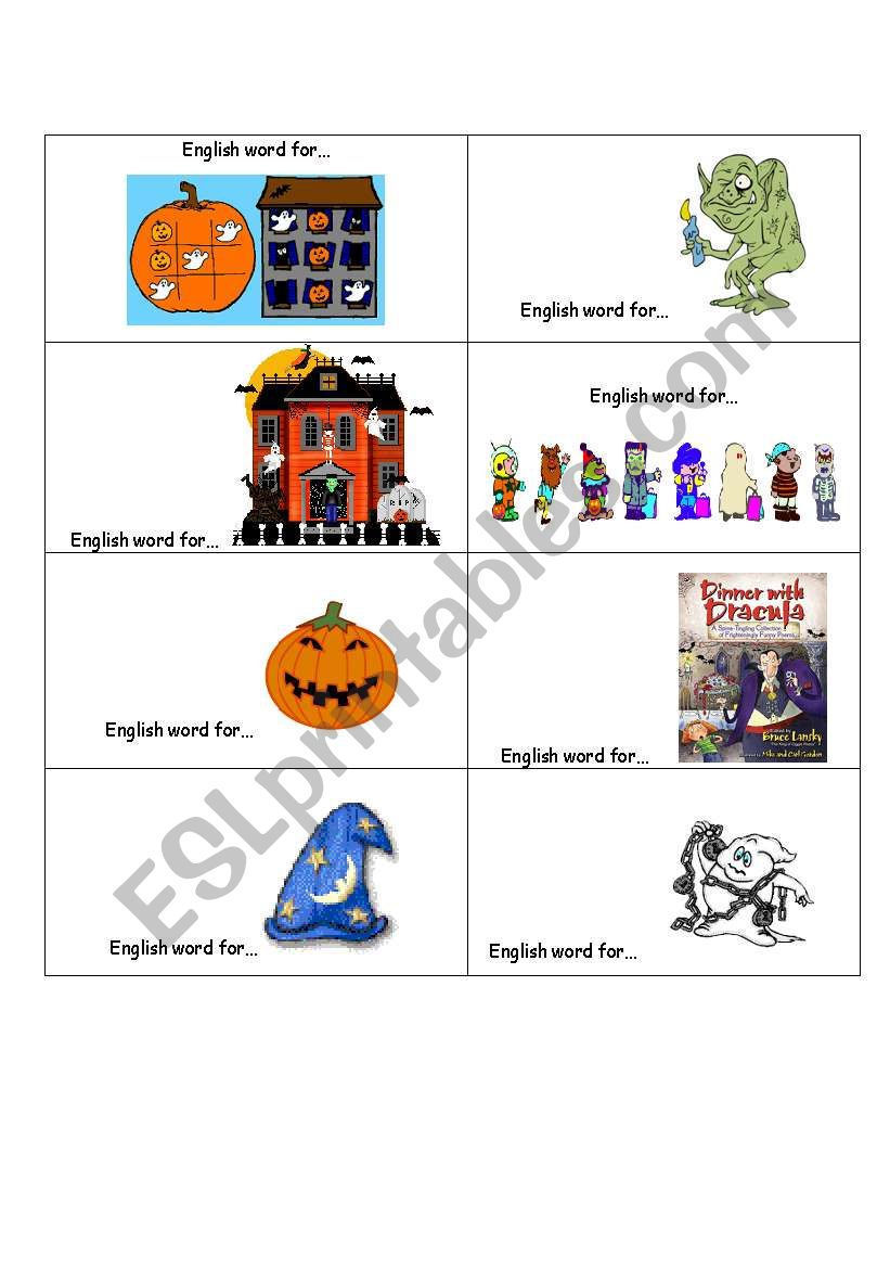 Boo Game (3/3) - 21.10.2008 worksheet