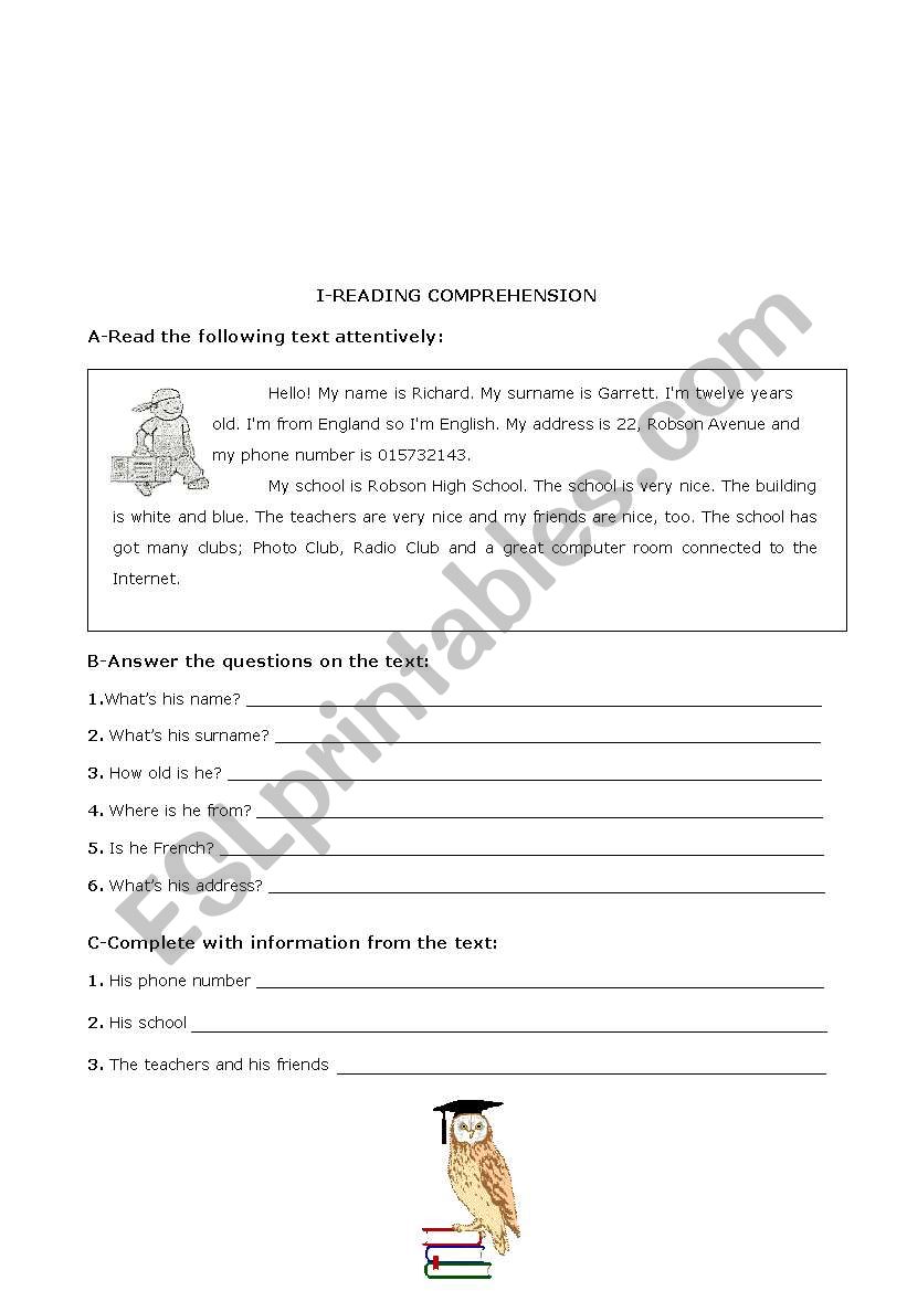 beginners test 2 worksheet