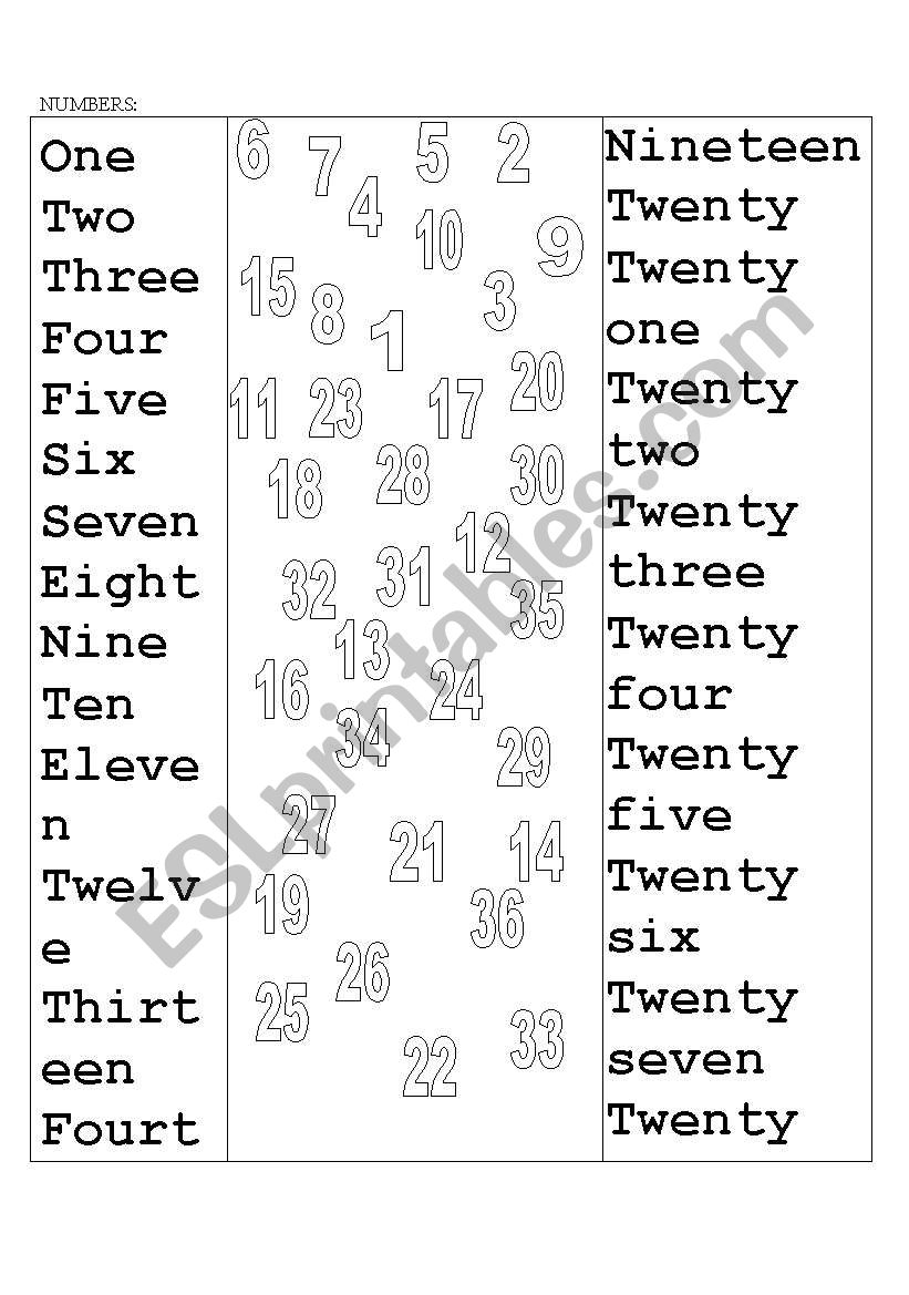 trace and find numbers worksheet