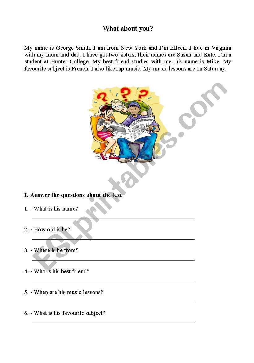 Wh - Questions worksheet