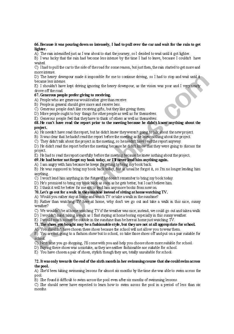 modal verbs4_advanced MCQ worksheet