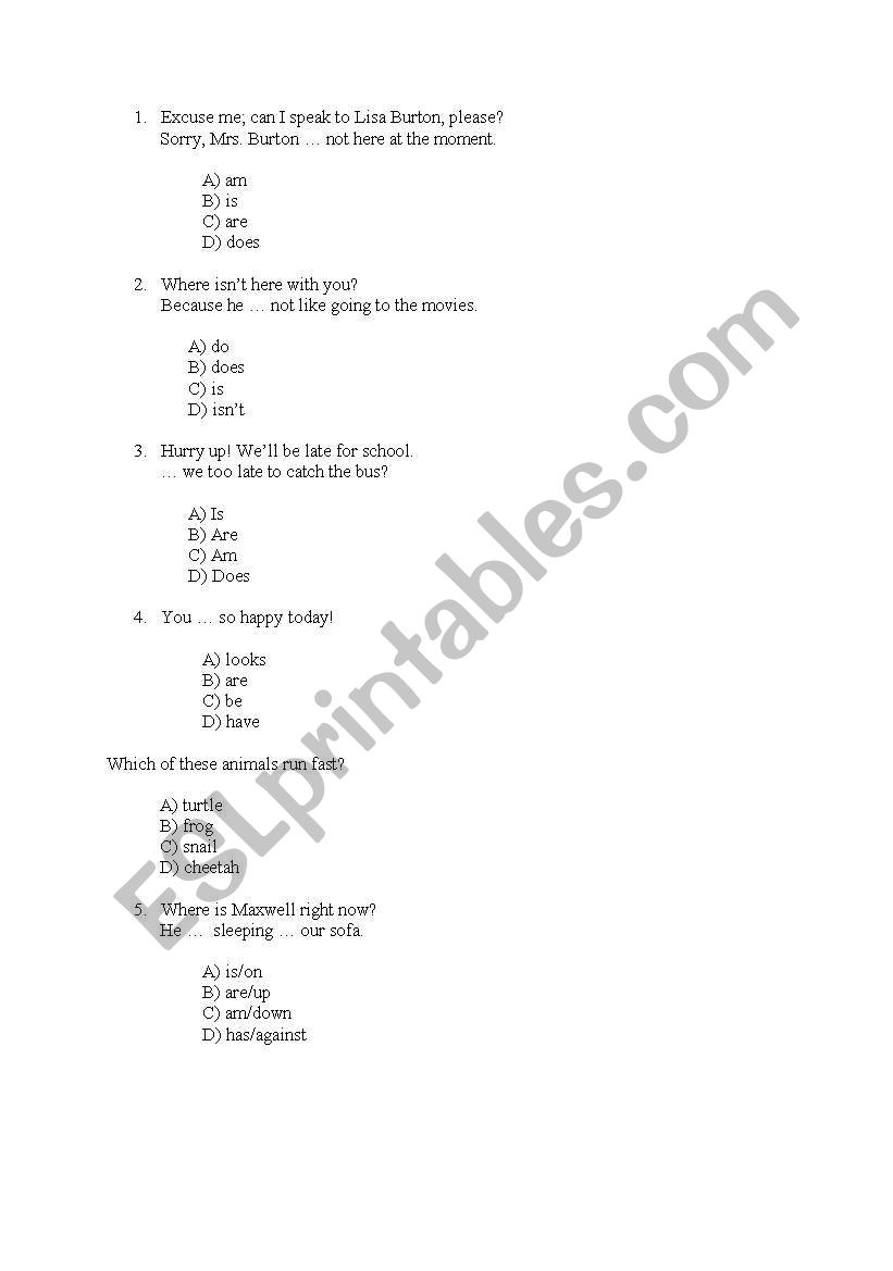 Dialogue Completion worksheet