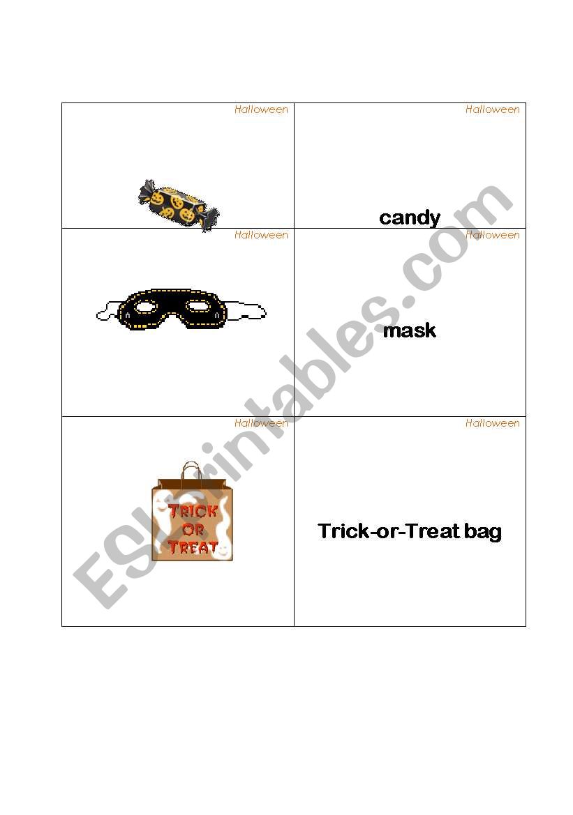 Halloween worksheet