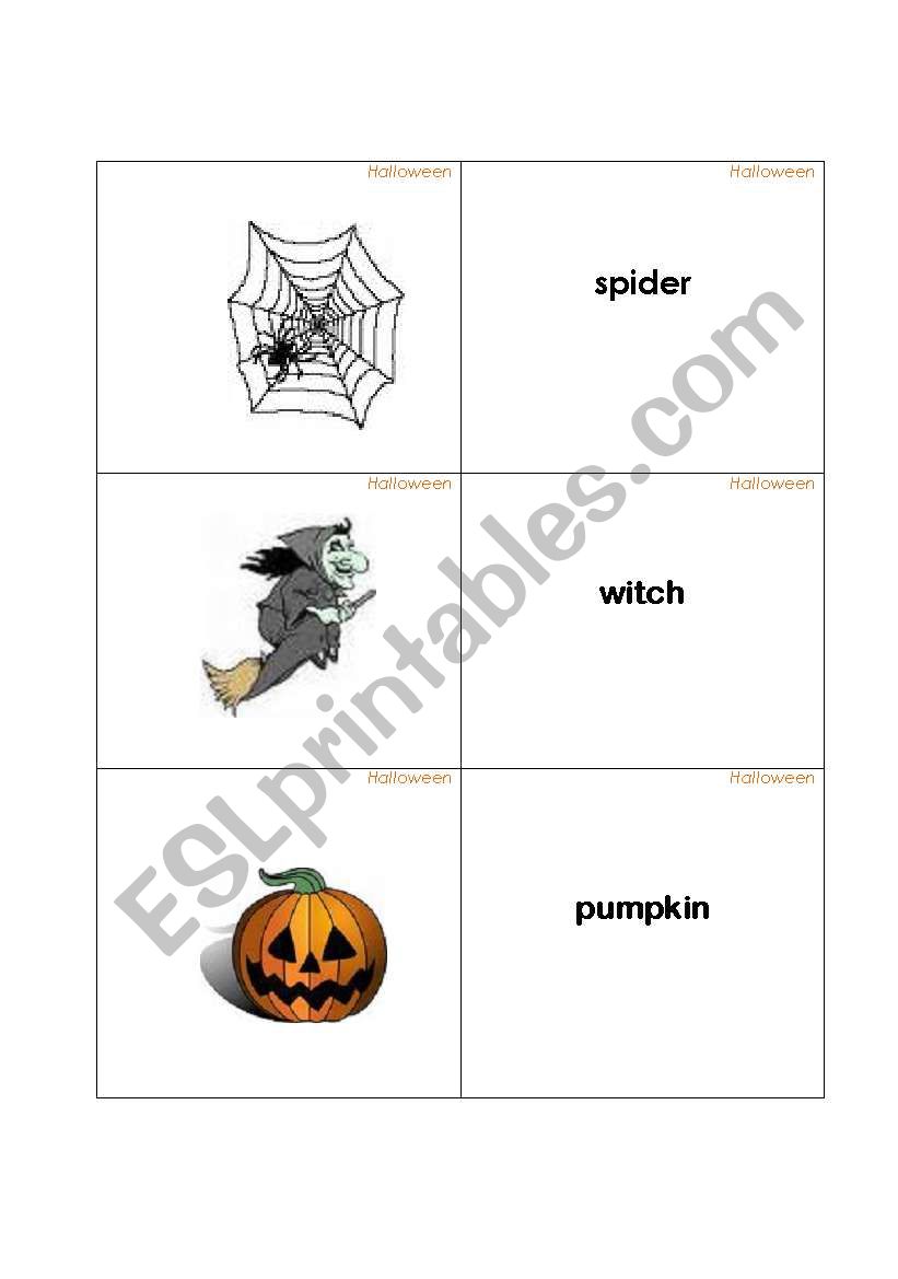 Halloween worksheet