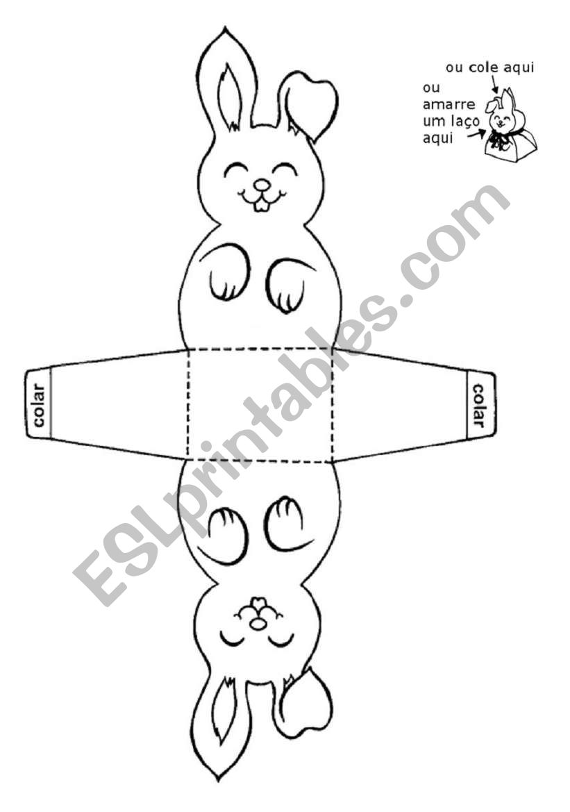 Finger puppet easter worksheet