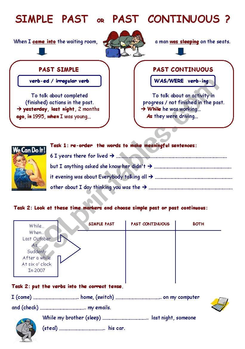 Simple past or past continuous ?