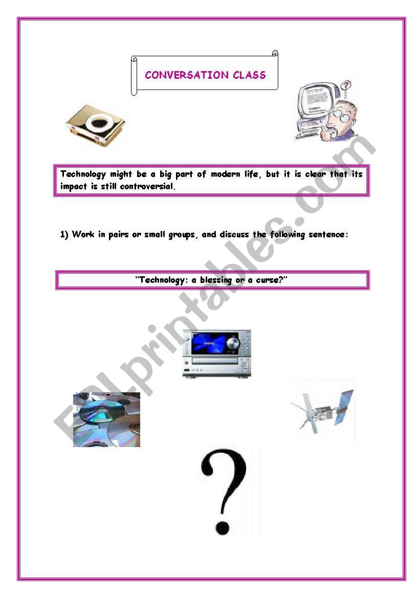 Technology worksheet