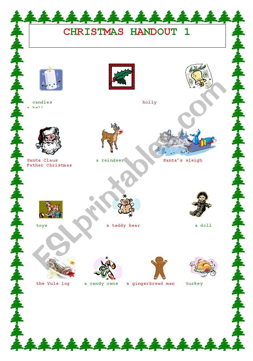 CHRISTMAS HANDOUT 1/2 !!!!!!!!!!!!!!!!!!!!