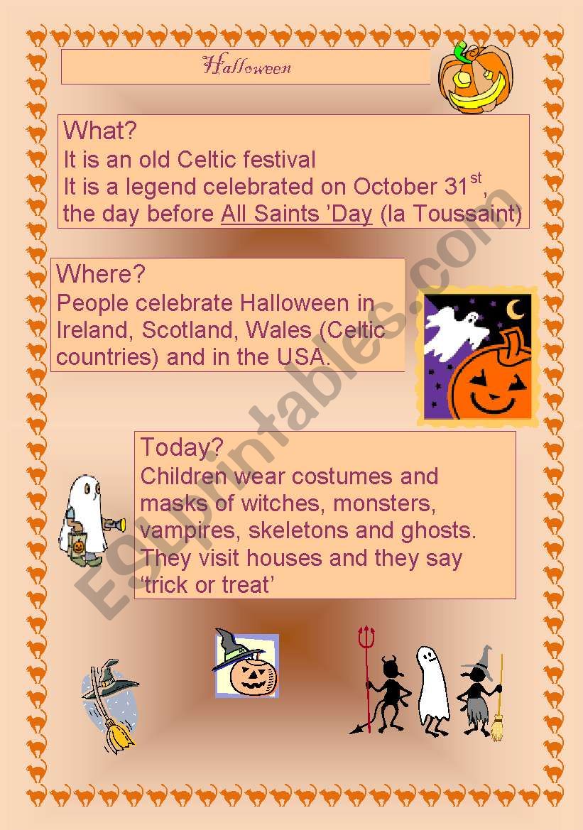 Halloween, what is it? worksheet