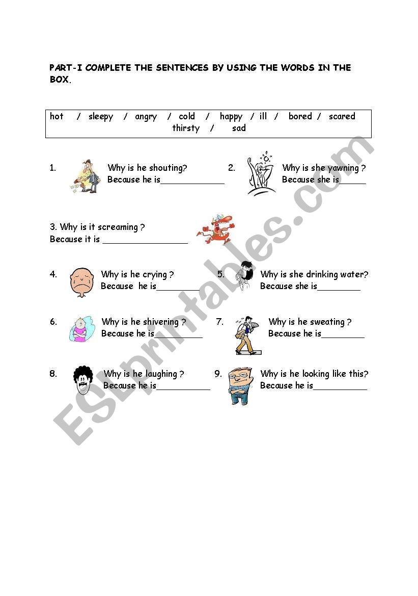 feelings worksheet