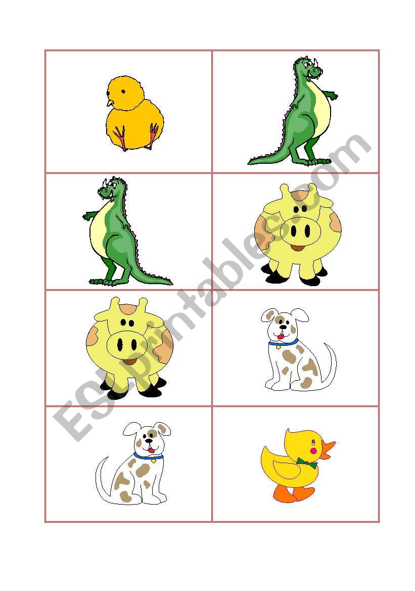 Animals Dominos part2 worksheet