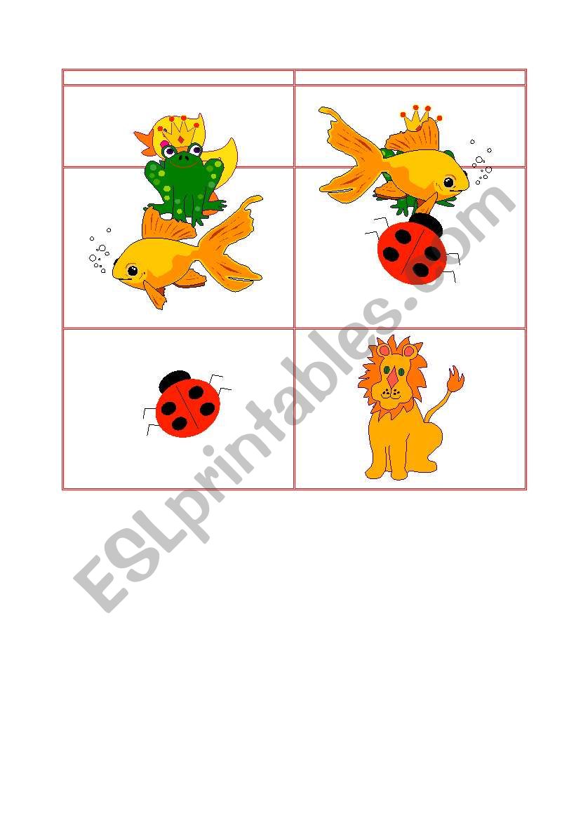 Animals Dominos part7 worksheet