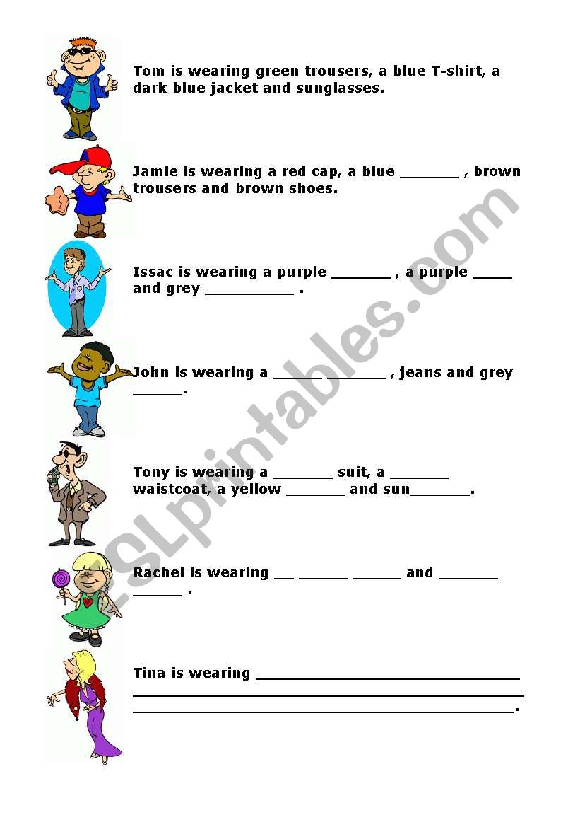 Clothes worksheet worksheet