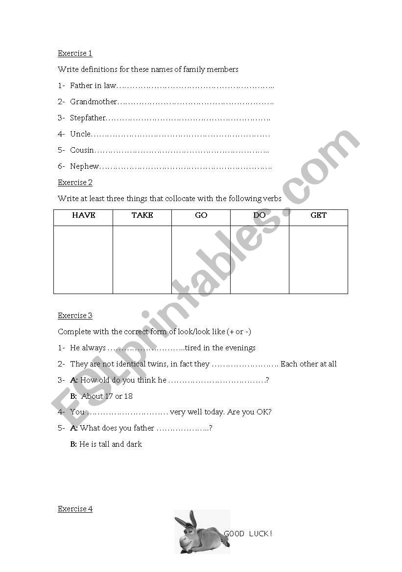 Test worksheet