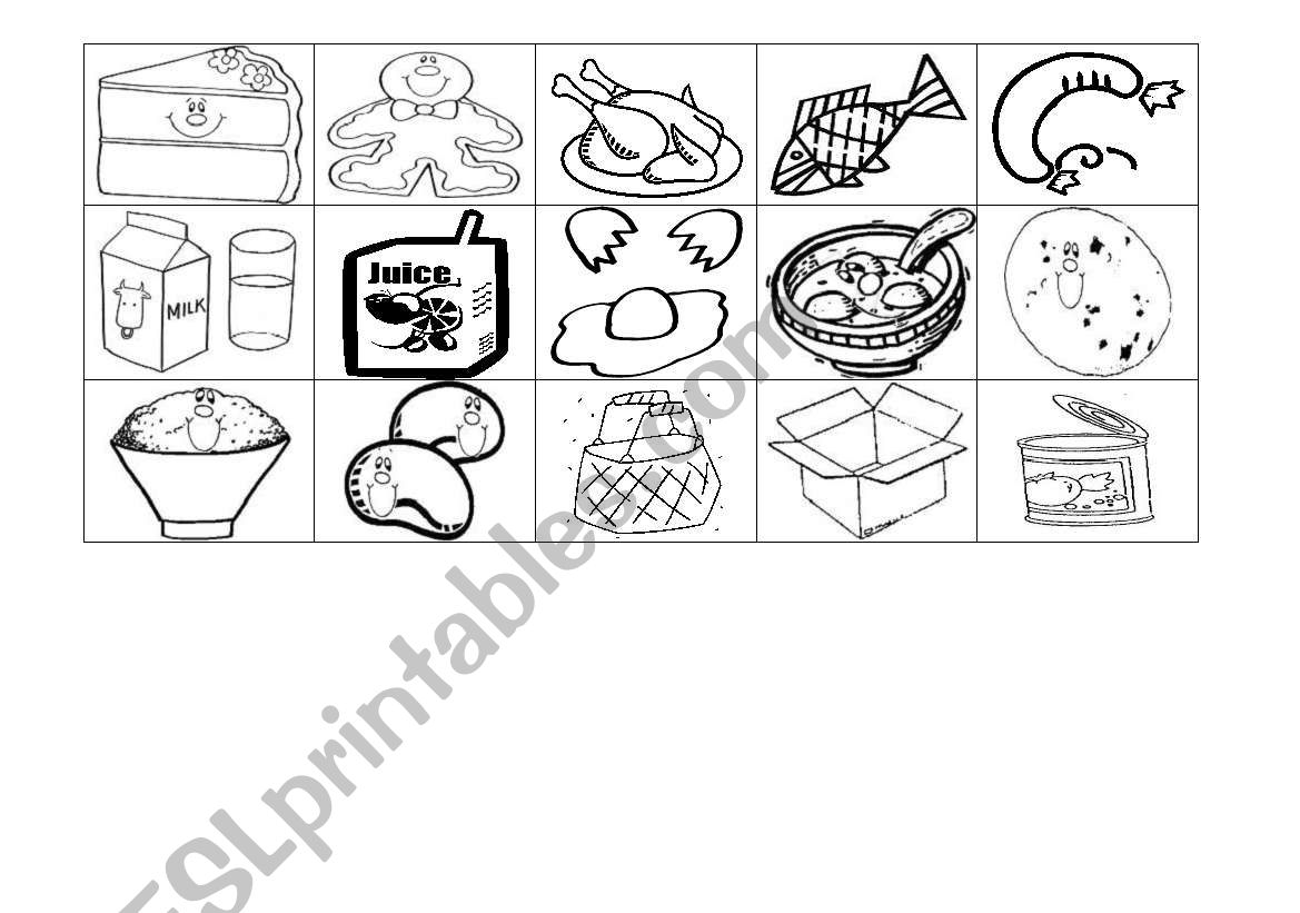 Some food 2 worksheet