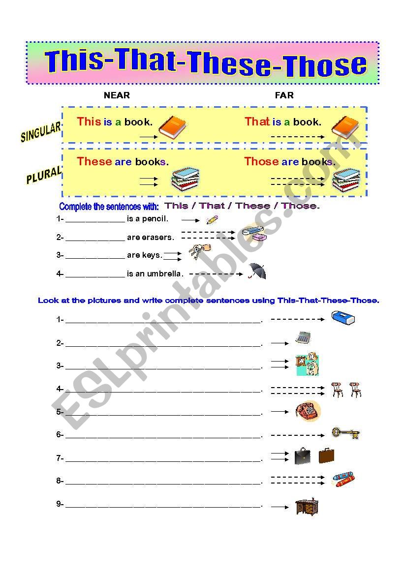 This-That-These-Those - ESL worksheet by CHARMED ONE