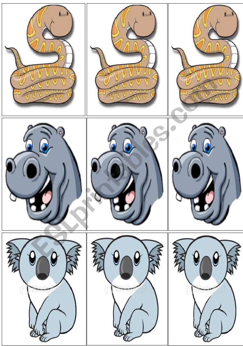 animals flashcards part IV worksheet