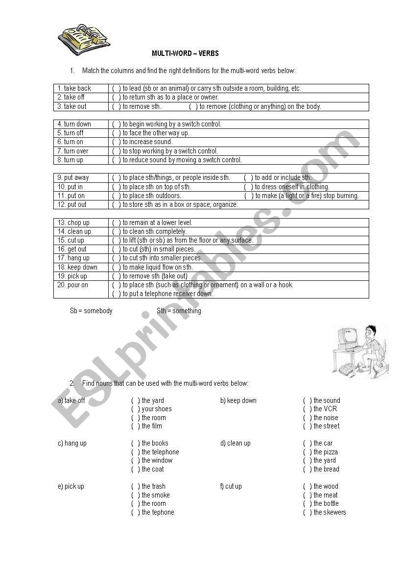 Phrasal Verbs worksheet