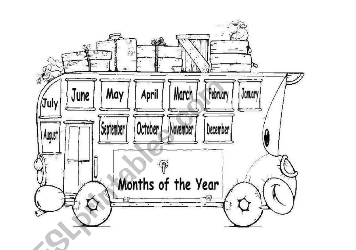 Months of the year worksheet