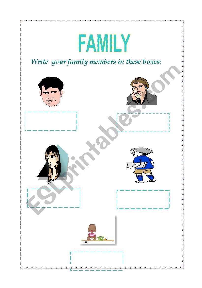 family worksheet