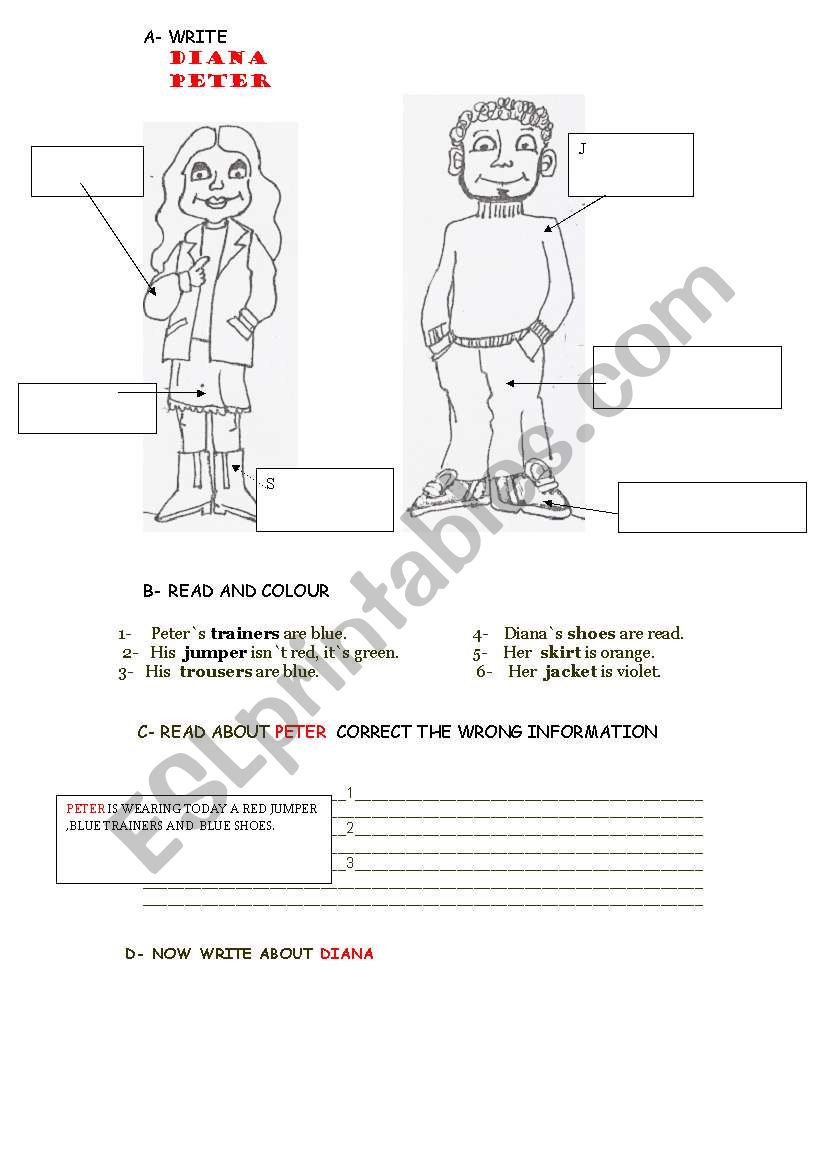 test 4 grade worksheet