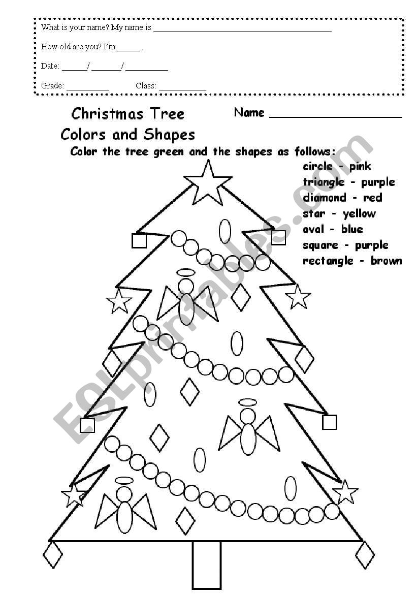 Shapes worksheet