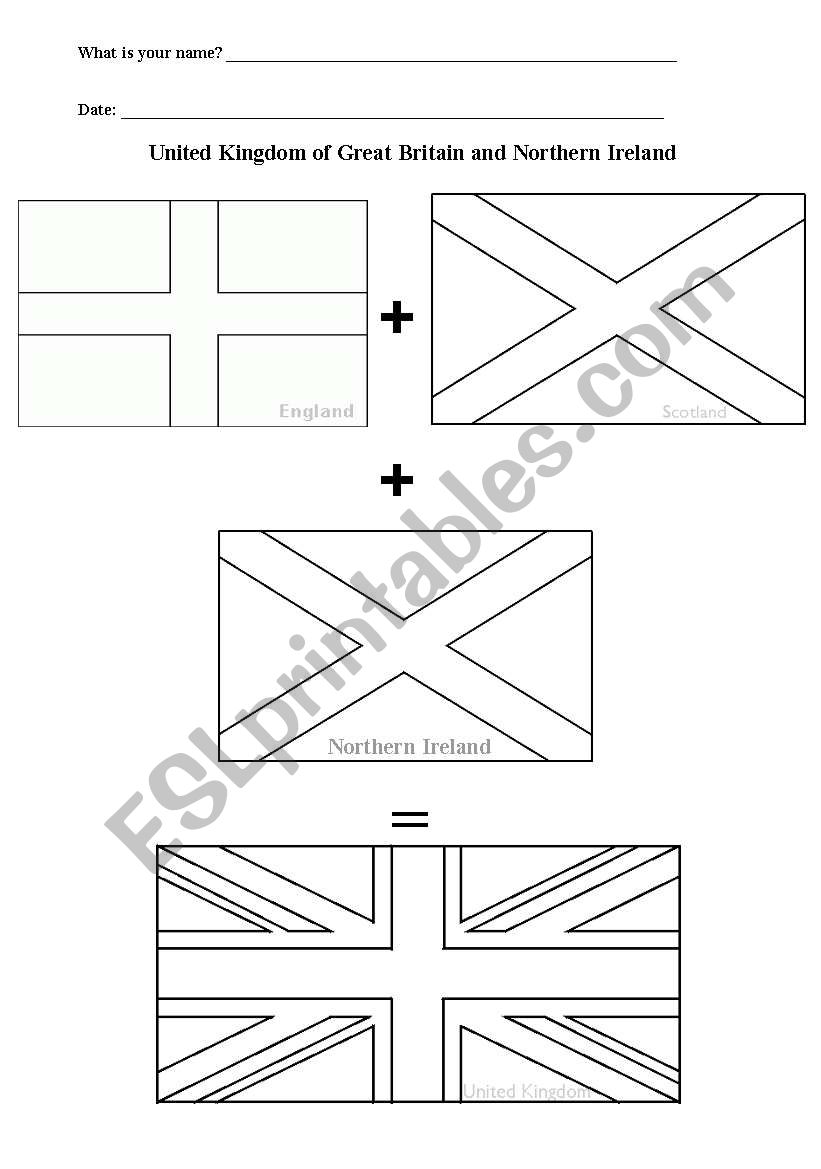 The U.K worksheet